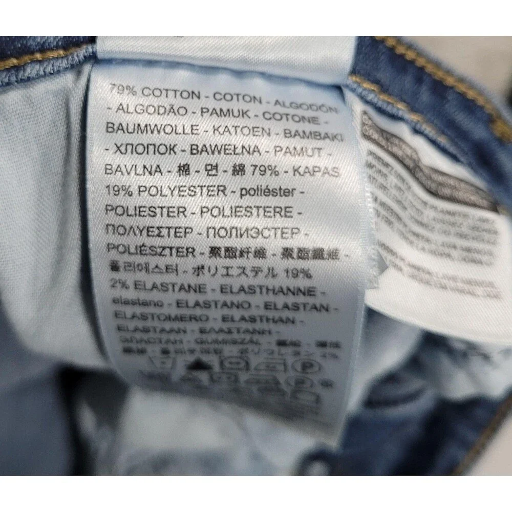 Levi's 711 Skinny Jeans Mens 31x26 Blue Med Wash Slim Stretch Denim Casual